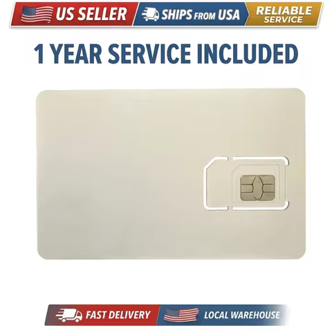 US Seller IoT SIM Card for GPS Tracker 1 Year Service Included No Monthly Fee 4G LTE M2M Data SIM fo