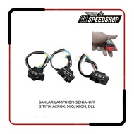 Mio Aerox Xeon 3-point On-Off Light Switch for Turn-Off Light Switch