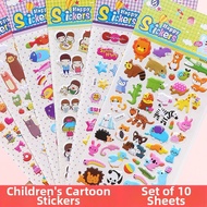 Jewel Cartoons Princess Girls 3D Decorative Stickers