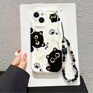 Case Cover For VIVO V60 V50 Lite 5G Y400 PRO Y31 Y04 Y39 Y18 Y36 5G Y03 IQZ 10 Casing  cute cat Brac