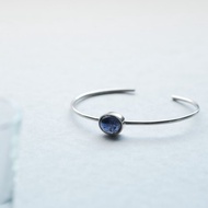 堇青石 天然石 手鐲 銀 925