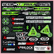 ✙✷ ☌ KYT ARBOLINO REFLECTORIZED HELMET STICKERS