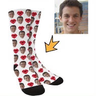 Custom Photo Print Face Socks Gift For Her Personalized Image Socks Farewell Gift For Colleague Anni