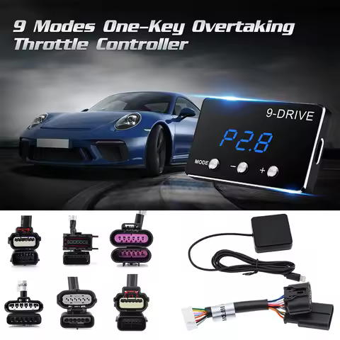 Racing Power Accelerator Controller Plug Play 9-Drives Electronics Throttle Controller Car Pedal Boo
