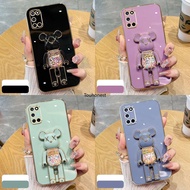 Casing Samsung Galaxy A21S Case Samsung S20 Ultra Case Samsung A31 Case Samsung A20S Case Samsung S20 Plus Case Samsung J7 Prime Case Samsung J7 Pro Case Silicone Cartoon Anime Cute Kaws Bear Stand Phone Cover Cassing Cases Case TX