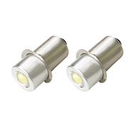 2pcs P13.5S 1W White LED Bulb 5-24V Wide Voltage for Flashlight Torch Lantern Work Light