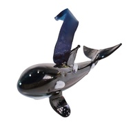 flgo User Friendly Glass Orca Dolphin Charm Keychain Handcrafted Marine Decoration  For Holidays Bir