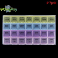 [lnthespringS] 28 Cell Pill Box Whole Month Medicine Organizer Week 7 Days Tablet Storage Case new