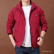 2024 Jaket Lelaki Musim Gugur Sukan Kembara Luaran Fesyen Cepat Kering Saiz Besar Jaket Longgar Fit