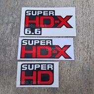 Mitsubitshi Fuso center super HDX sticker Super HDX 6.6 sticker/ Fuso Canter sticker/
