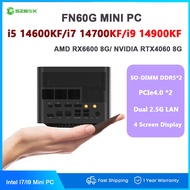 SZBOX Z14 Mini Host I9 14900KF+RTX4060 Mini PC RX6600 8G Independent graphics Dual 2.5G LAN Desktop