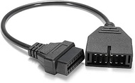 Skycityworld 12Pin OBD1 to 16Pin OBD2 Connector Diagnostic Adapter Converter Cable Compatible with G