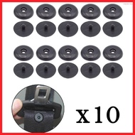 【MED】10 Pairs Seat Belt Button Buckle Stop -  Fit Stopper Kit Black