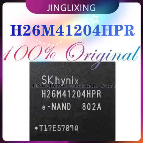 1pcs/lot New Original H26M41204HPR eMMC ver 5.1 BGA-153 H26M41204 In Stock