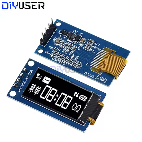 0.96 inch OLED Display 64x128 SSD1107 SPI I2C Vertical Screen White for Arduino Raspberry Pi ESP32