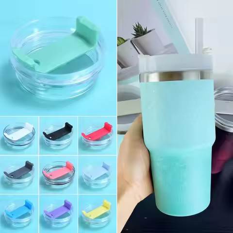 1Pcs New Replacement Bottle Cover Themos Splash Spill Proof Cup Cap 20/30oz 591/890ml Multicolor Pla