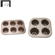 Canele Mold Cake Pan, Non-Stick Canele Baking Pan for Oven Carbon Steel Caneles Mold Bakeware Tool