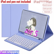 ✿Keyboard with case For iPad air 5 5th generation 10.9 2022 Wireless Bluetooth Keyboard Mouse Protection Cover casing Ca