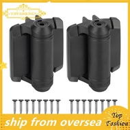 [TopFashion] Self-Closing Gate Hinges(2pcs) with Safety Caps, Pool Gate Hinges Featuring Adjustable 