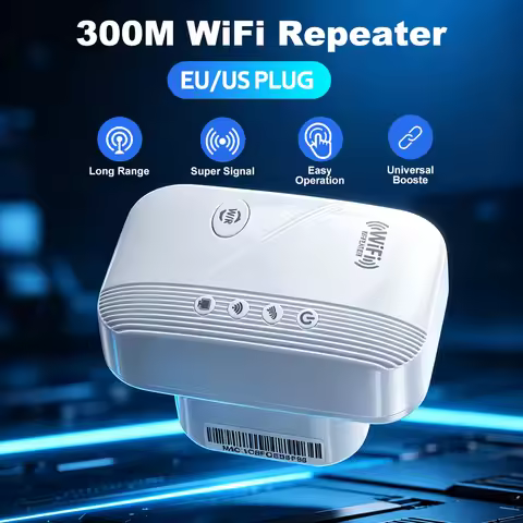 WiFi 300M Wireless Repeater US W9533 2.4GHz AP WiFi Extender Amplifier AP Booster WPS Long Range Acc