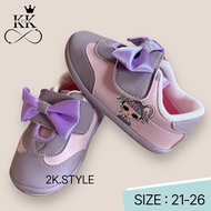 LOL Surprise รองเท้าผ้าใบเด็ก รองเท้าเด็ก แอลโอแอล น่ารัก นุ่ม ใส่สบาย สีม่วงพาสเทล ลิขสิทธิ์แท้ พร้