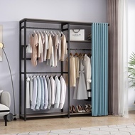 Wardrobe steel simple wardrobe open wardrobe floor-standing clothes hanger