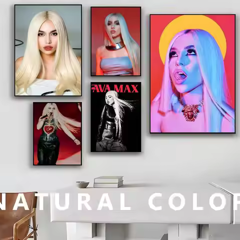 Ava M-Max Poster Retro Kraft Paper Sticker DIY Room Bar Cafe Aesthetic Art Wall Painting