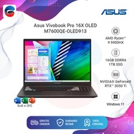 ASUS Laptop Vivobook Pro 16X OLED M7600QE OLED913 AMD Ryzen 9 16GB 1TB RTX 3050Ti