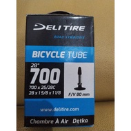 Deli Tire 700 x 25 Inner Tube / 28c 25-28c FV Valve