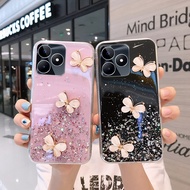 KOSLAM Glitter Beautiful Crystal Butterfly Transparent Phone Case for Realme 11 11 Pro 11 Pro+ C53 C55 OPPO A79 5G A18 A38 A58 A78 4G 5G Reno10 5G 10 Pro 5G 10 Pro+ 5G A98 5G A17 A17K A77s A57 4G A77 5G New Style Soft TPU Casing In Stock