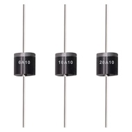 Tnisesm 20 Pcs 6A10, 10A10, 20A10 Rectifier Diode Kit 1000 Volt Electronic Silicon Diodes 6A10-10A10