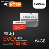 ❅✻Samsung EVO Plus 64GB 100MB/s MicroSD Class 10 MicroSDXC UHS-I 4K Memory Card
