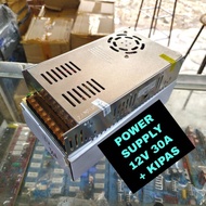 :=:=:=:==] 12V 30A Power Supply + Fan