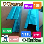 {Kuantiti} 0.75mm(12kaki-7kaki) C-Channel Blue Biru / C-Batten 0.47mm (CCB)