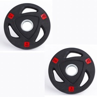 5kg rubber dumbbells - 5kg dumbbells Phi 50 - Weight dumbbells 5kg Dim 5cm