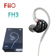 FiiO FH3 Hi-Res HiFi Wired In-ear Earphones 2BA+1DD Knowles Dynamic Hybrid Driver IEM with Detachabl