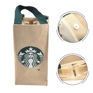 【HEPA】 Starbucks Canvas Water Bottle Bag Thermos Mug Tote Bag