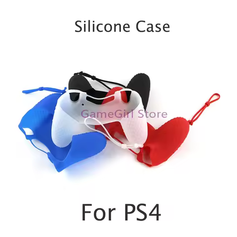 20pcs Non-slip Rubber Silicone Case Protective Cover Skin with Wrist Strap for PlayStation 4 PS4 Con