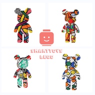 Lego Bearbrick Jigsaw Puzzle 47cm, Bearbrick Oil Towel / Oil Paint / Milk Flower / Ban,Lego Colorful, With Instructions, Hammer