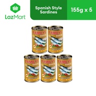 Family's Brand Sardines Spanish Style Easy Open 155g x 5