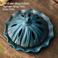 Agarwood Burner With Lotus Shape, Agarwood Burner, Ceramic Material, Brown