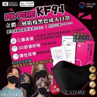 🇰🇷韓國MK FINE KF94立體三層防疫黑色成人口罩🇰🇷