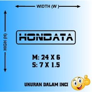 STICKER HONDATA HONDA PERODUA HONDA