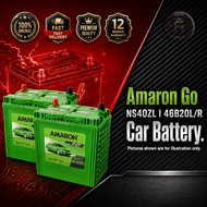 [SABAH] | AMARON GO CAR BATTERY | NS40ZL | 46B20L | MAINTENANCE FREE | 12 MONTHS WARRANTY | MADE IN 
