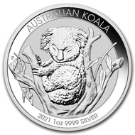 2021 Perth Mint Australia Koala 1 oz .9999 Silver Coin BU 1oz