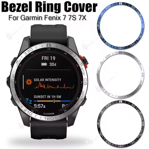 Bumper Adhesive Case For fenix 7 Accessories Metal Bezel For Garmin Fenix 7X 7S Protection Ring Meta