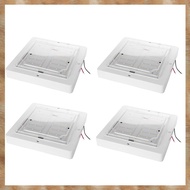 (EJVF) 4X 9W 12V Car Caravan Rv LED Interior Roof Ceiling Interior Lamp Dome Light Warm Light