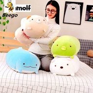 Sumikkogurashi Animals Cylindrical Pillow Stuffed Squishy Dinosaur/Cat/Penguin/Bear Comforting Kids