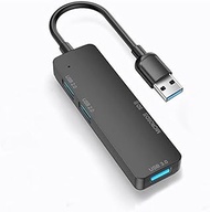 Gigbird USB 3.0 Hub, 5 in 1 Ultra-Slim Data USB Hub,SD/TF Card Reader, suitable for MacBook, Mac Pro, Mac mini, iMac, XPS, laptops, USB flash drives, Mobile HDD, etc.(Black)