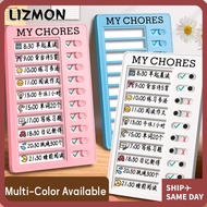 LIZMON Daily Planner Memo, Plastic Self-discipline My Chores Checklist, High Quality My Chores Detac